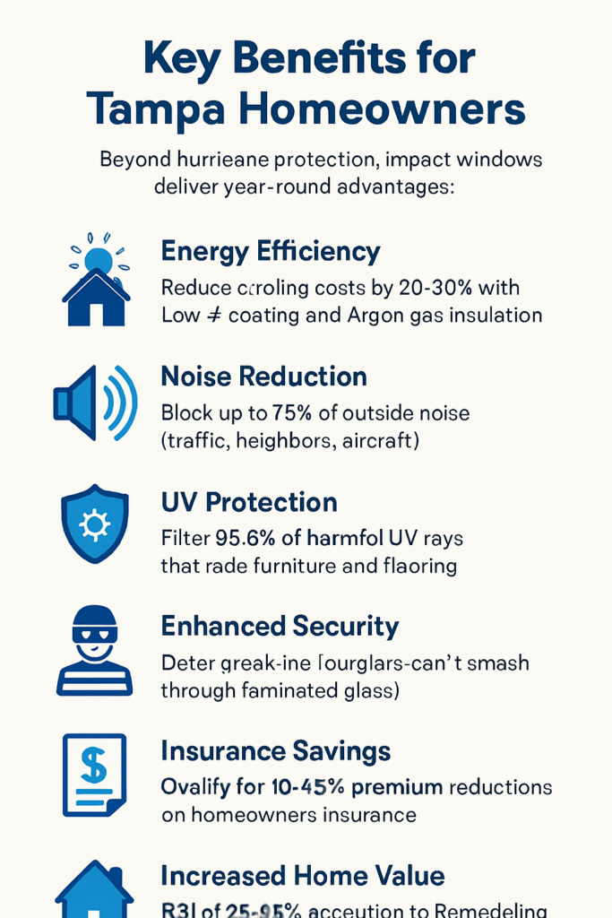 Benefit of Hurricane impact Windows
