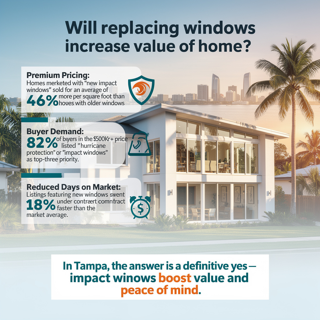 how much do new windows increase home value